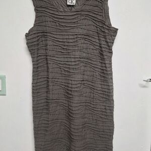 Women's Gray Textured Dress